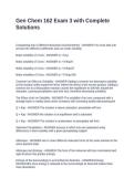 Gen Chem 162 Exam 3 with Complete Solutions