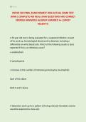PATHO 502 FINAL EXAM NEWEST 2026 ACTUAL EXAM TEST &NewLine;BANK&vert; COMPLETE 400 REAL EXAM QUESTIONS AND CORRECT &NewLine;VERIFIED ANSWERS&sol; ALREADY GRADRED A&plus;&vert; &lpar;MOST &NewLine;RECENT&excl;&excl;&rpar;