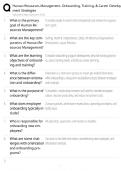 HR Onboarding Training &sol; Career Development Strategies &sol; Score 100&percnt; Prep &sol; 2025 New Version &sol; Exam Resource