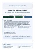 Strategic Management 14th Edition &ndash; Hitt&comma; Ireland&comma; Hoskisson&comma; Harrison Concepts and Cases Test Bank &lpar;2026&rpar; Actual Questions & Answers