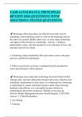 CAIB 4 INSURANCE PRINCIPLES&NewLine;REVIEW 2026 QUESTIONS WITH&NewLine;SOLUTIONS TESTED QUESTIONS