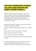 CAIB FOUR COMPREHENSIVE COVERAGE&NewLine;2026 STUDY GUIDE QUESTIONS WITH&NewLine;CORRECT ANSWERS GRADED A&plus;&NewLine;