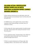 CALAOMS ACTUAL CERTIFICATION&NewLine;REVIEW PAPER 2026 IN DEPTH&NewLine;QUESTIONS ALONGSIDE EXPERT CORRECT&NewLine;ANSWERS GRADED A&plus;&NewLine;