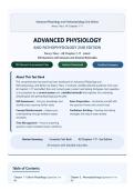 Advanced Physiology and Pathophysiology 2nd Edition &ndash; Nancy Tkacs Test Bank &lpar;2026&rpar; All Chapters 1-17 Actual Questions & Answers