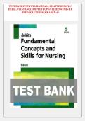 TEST BANK FOR deWit's Fundamental Concepts and Skills for Nursing 5th Edition by Patricia A&period; Williams ISBN&colon;978-0323396219 COMPLETE GUIDE ALL CHAPTERS COVERED 100&percnt; VERIFIED A&plus; GRADE ASSURED&excl;&excl;&excl;&excl;&excl; NEW LATEST UPDATE&excl;&excl;&excl;&excl;&excl;