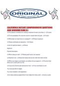 CALIFORNIA NOTARY COMPREHENSIVE QUESTIONS AND ANSWERS SURE A&period;pdf