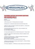 CALIFORNIA NOTARY 2026 REVIEW QUESTIONS AND ANSWERS SURE A&period;pdf