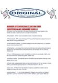 MAKEUP ESSENTIALS EVALUATION TEST QUESTIONS AND ANSWERS SURE A&period;pdf