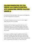 CALAOMS EXAMINATION TEST FULL&NewLine;VERSION 2026 COMPLETE QUESTIONS&NewLine;WITH GUARANTEED VERIFIED SOLUTIONS&NewLine;GRADED A&plus;