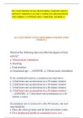NCC ELECTRONIC FETAL MONITORING CERTIFICATION 3&NewLine;NEWEST VERSIONS A&comma; B AND C COMPLETE 400 QUESTIONS&NewLine;AND CORRECT ANSWERS &lpar;100&percnt; VERIFIED&rpar; &vert; GRADED A&plus;