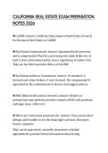 CALIFORNIA REAL ESTATE EXAM PREPARATION&NewLine;NOTES 2026