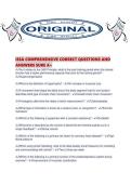 ISSA COMPREHENSIVE CORRECT QUESTIONS AND ANSWERS SURE A&period;pd