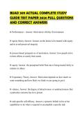 BUAD 309 ACTUAL COMPLETE STUDY&NewLine;GUIDE TEST PAPER 2026 FULL QUESTIONS&NewLine;AND CORRECT ANSWERS