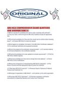ABO NCLE COMPREHENSIVE EXAMS QUESTIONS AND ANSWERS SURE A&period;pdf