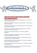 ABO NCLE ACTUAL EXAMS SCRIPT QUESTIONS AND ANSWERS SURE A&period;pdf