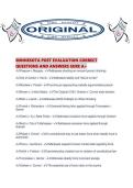 MINNESOTA POST EVALUATION CORRECT QUESTIONS AND ANSWERS SURE A&period;pdf