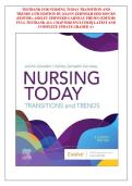 TESTBANK FOR NURSING TODAY TRANSITION AND &NewLine;TRENDS 11TH EDITION BY JOANN ZERWEKH EDD MSN RN &NewLine;&lpar;EDITOR&rpar;&comma; ASHLEY ZERWEKH GARNEAU PHD RN &lpar;EDITOR&rpar; &NewLine;FULL TESTBANK ALL CHAPTERS INCLUDED&vert;&vert; LATEST AND &NewLine;COMPLETE UPDATE GRADED A&plus;