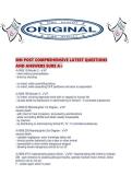 MN POST COMPREHENSIVE LATEST QUESTIONS AND ANSWERS SURE A&period;pd