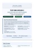 TCFP Fire Officer 3 Certification Exam Review Guide &lpar;2025&sol;2026&rpar; &ndash; Complete Questions & Answers