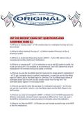 INP 100 RECENT EXAM SET QUESTIONS AND ANSWERS SURE A&period;pdf
