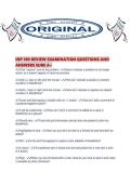 INP 100 REVIEW EXAMINATION QUESTIONS AND ANSWERS SURE A&period;pdf