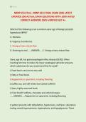 NRNP 6531 final &comma; NRNP 6531 FINAL EXAM 2026 LATEST &NewLine;UPDATED 200 ACTUAL EXAM QUESTIONS WITH 100&percnt; RATED &NewLine;CORRECT ANSWERS 100&percnt; VERIFIED GET A&plus; 