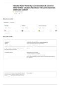 YAMAHA MOTOR UNIVERSITY EXAM WITH CORRECT ACTUAL QUESTIONS AND CORRECTLY WELL DEFINED ANSWERS LATEST ALREADY GRADED A&plus;