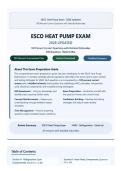 ESCO Heat Pump Exam 2026 Updated &ndash; 500 Verified Questions & Answers with Detailed Rationales &ndash; A Plus Rated Certification Prep