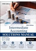 Solutions Manual for Intermediate Accounting&colon; IFRS&comma; 5th Edition &lpar;Kieso&comma; Weygandt & Warfield&comma; 2024&rpar; &vert; All Chapters 1&ndash;23 Covered
