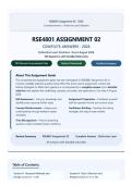RSE4801 Assignment 02 &lpar;2026&rpar; &ndash; Complete Solutions with Detailed Rationales &ndash; Distinction Level Answers &ndash; Due 6 August 2026