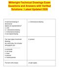 Millwright-Technical Drawings Exam&NewLine;Questions and Answers with Verified&NewLine;Solutions &vert; Latest Updated 2026