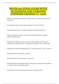 Math 101 Final Exam &ndash; Complete Practice Questions&comma; Study Guide&comma; and Course Exam Preparation
