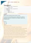 HRM2605 - ASSESSMENT 3 - QUESTIONS AND ANSWERS - SEMESTER 2