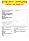 Millwright - 3rd Year - Pneumatics Systems&NewLine;Exam Questions and Answers with Verified&NewLine;Solutions &vert; Latest Updated 2026
