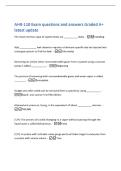 AHR-110 Exam questions and answers Graded A&plus;&NewLine;latest update&NewLine;The most common type of system leaks are &lowbar;&lowbar;&lowbar;&lowbar;&lowbar;&lowbar;&lowbar;&lowbar;&lowbar;&lowbar; leaks&period; -Standing&NewLine;A&lpar;n&rpar; &lowbar;&lowbar;&lowbar;&lowbar;&lowbar;&lowbar;&lowbar;&lowbar;&lowbar;&lowbar;&lowbar;&lowbar; leak detector requires a lubricant-specific dye be injected into&NewLine;a charged system to find the leak&period; -Ultr
