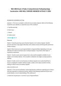 NSG 3850 Exam 2 Patho 2 Comprehensive Pathophysiology&NewLine;Examination AND WELL VERIFIED ANSWERS ACTUAL&excl;&excl;&excl;&excl; 2026