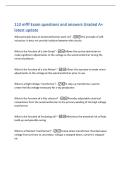 110 mfff Exam questions and answers Graded A&plus;&NewLine;latest update&NewLine;What principle does an Autotransformer work on&quest; -The principle of selfinduction&semi; it does not provide isolation between the circuits&NewLine;What is the function of a Line Strap&quest; -Allows the service te