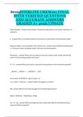StraighterLine CHEM101 Final &ndash; Complete Study Guide&comma; Practice Questions&comma; and Course Exam Preparation