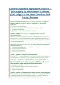 California Qualified Applicator Certificate &ndash; Subcategory Q&colon; Maintenance Gardener &lpar;QAC only&rpar; Practice Exam Questions And Correct Answers