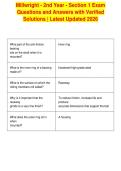 Millwright - 2nd Year - Section 1 Exam&NewLine;Questions and Answers with Verified&NewLine;Solutions &vert; Latest Updated 2026