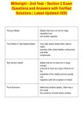 Millwright - 2nd Year - Section 2 Exam&NewLine;Questions and Answers with Verified&NewLine;Solutions &vert; Latest Updated 2026
