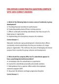 FIRE OFFICER 2 EXAM PRACTICE QUESTIONS COMPLETE WITH 100&percnt; CORRECT ANSWERS