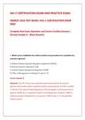 FAC-C Certification Exam & Practice Exam Prep 2026 &vert; Practice Questions & Verified Answers &vert; Complete A&plus; Study Guide