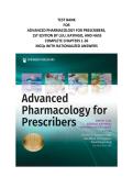 TEST BANK &NewLine;FOR&NewLine;ADVANCED PHARMACOLOGY FOR PRESCRIBERS&comma;&NewLine; 1ST EDITION BY LUU&comma; KAYINGO&comma; AND HASS&NewLine;COMPLETE CHAPTERS 1-36&vert;&NewLine;MCQs WITH RATIONALIZED ANSWERS&NewLine;