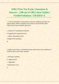 AMLS Post Test Exam Questions & Answers Latest Update Verified Solutions Graded A&NewLine;