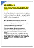 NSG 3600 EXAM 3 &NewLine;Nursing Practice &ndash; Children's Health &vert; 2026 Update &vert; Galen College of Nursing Comprehensive Review with Complete Solutions&period;&NewLine;