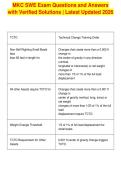 MKC SWE Exam Questions and Answers&NewLine;with Verified Solutions &vert; Latest Updated 2026
