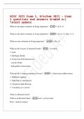 BIOC 3021 Exam 1&comma; Biochem 3021 - Exam&NewLine;1 questions and answers Graded A&plus;&vert;&NewLine;latest update&NewLine;What are the major elements in living organisms&quest; - C&comma; H&comma; O&comma; N&NewLine;What are the minor elements in living organisms&quest; - P&comma; Na&comma; K&comma; Ca&comma; Mg&comma; S&comma; Cl&NewLine;What are trace elements in