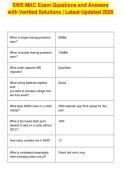 SWE MKC Exam Questions and Answers&NewLine;with Verified Solutions &vert; Latest Updated 2026