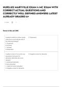 NURS 612 MARYVILLE EXAM 4 MC EXAM WITH CORRECT ACTUAL QUESTIONS AND CORRECTLY WELL DEFINED ANSWERS LATEST ALREADY GRADED A&plus;